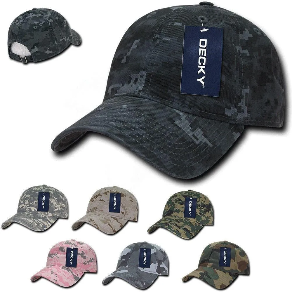 1 Dozen Decky Relaxed Cotton Camo Low Crown Dad Caps Hats Caps Wholesale