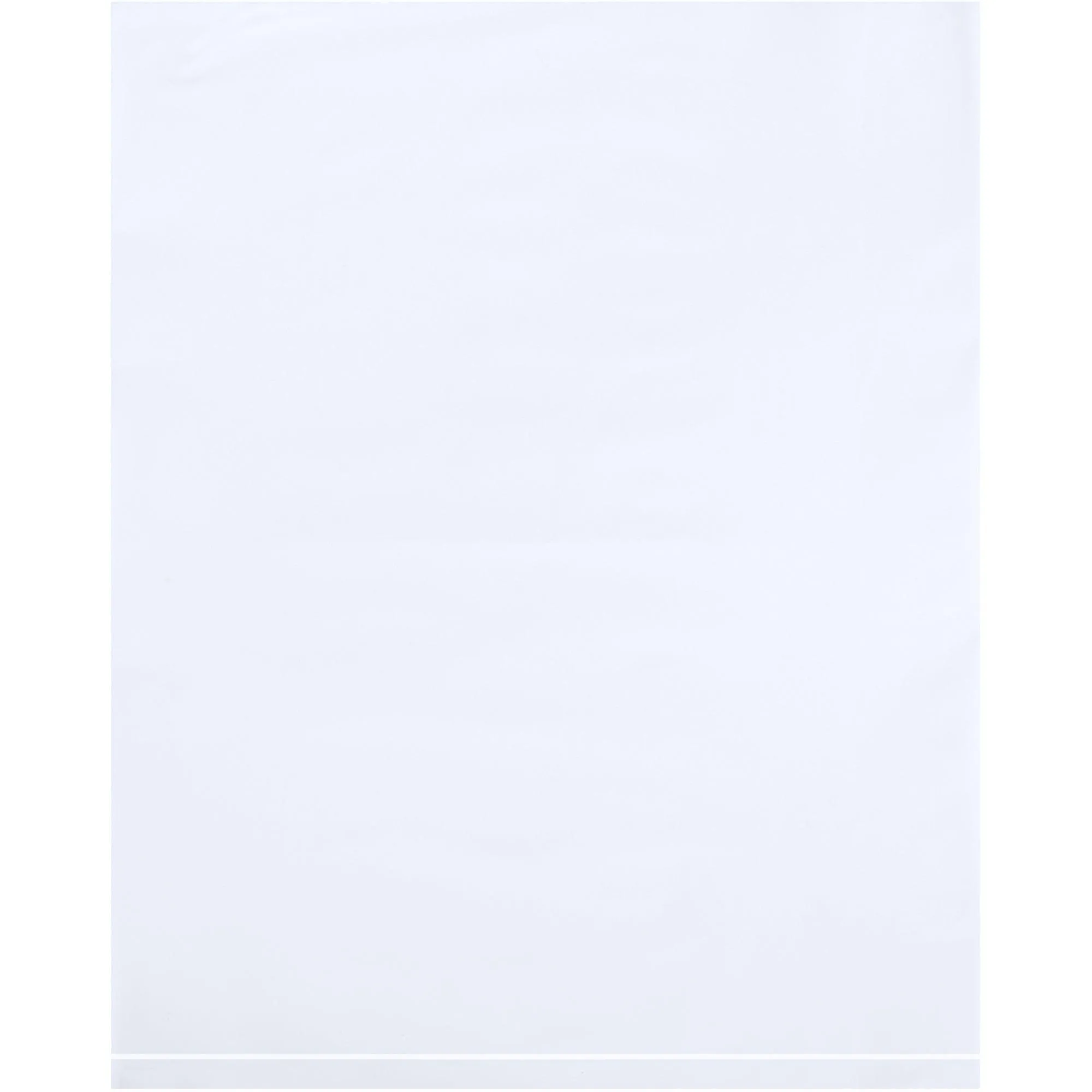 12 x 15" - 2 Mil White Flat Poly Bags