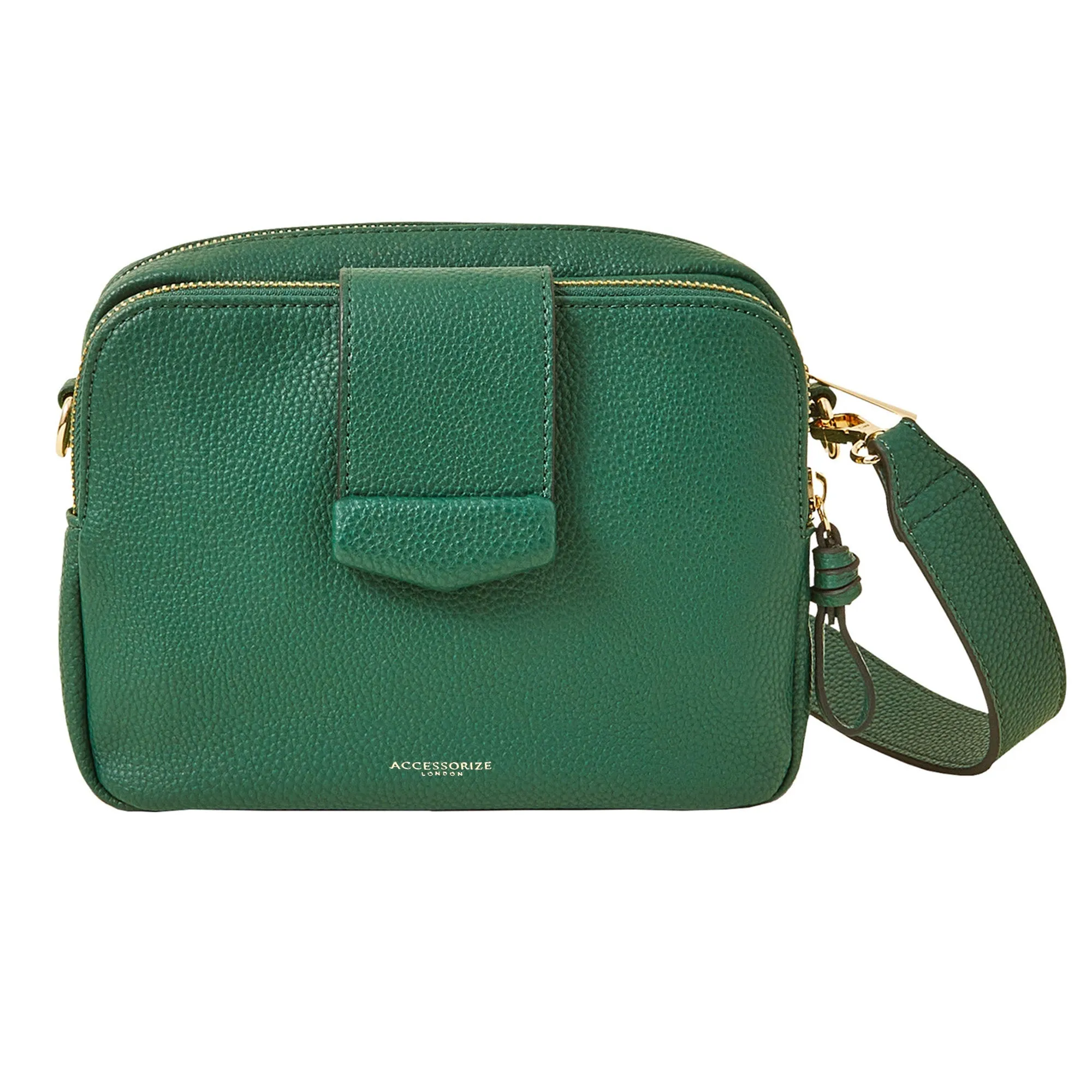 Accessorize London Women's Green Functional Cross-Body Bag