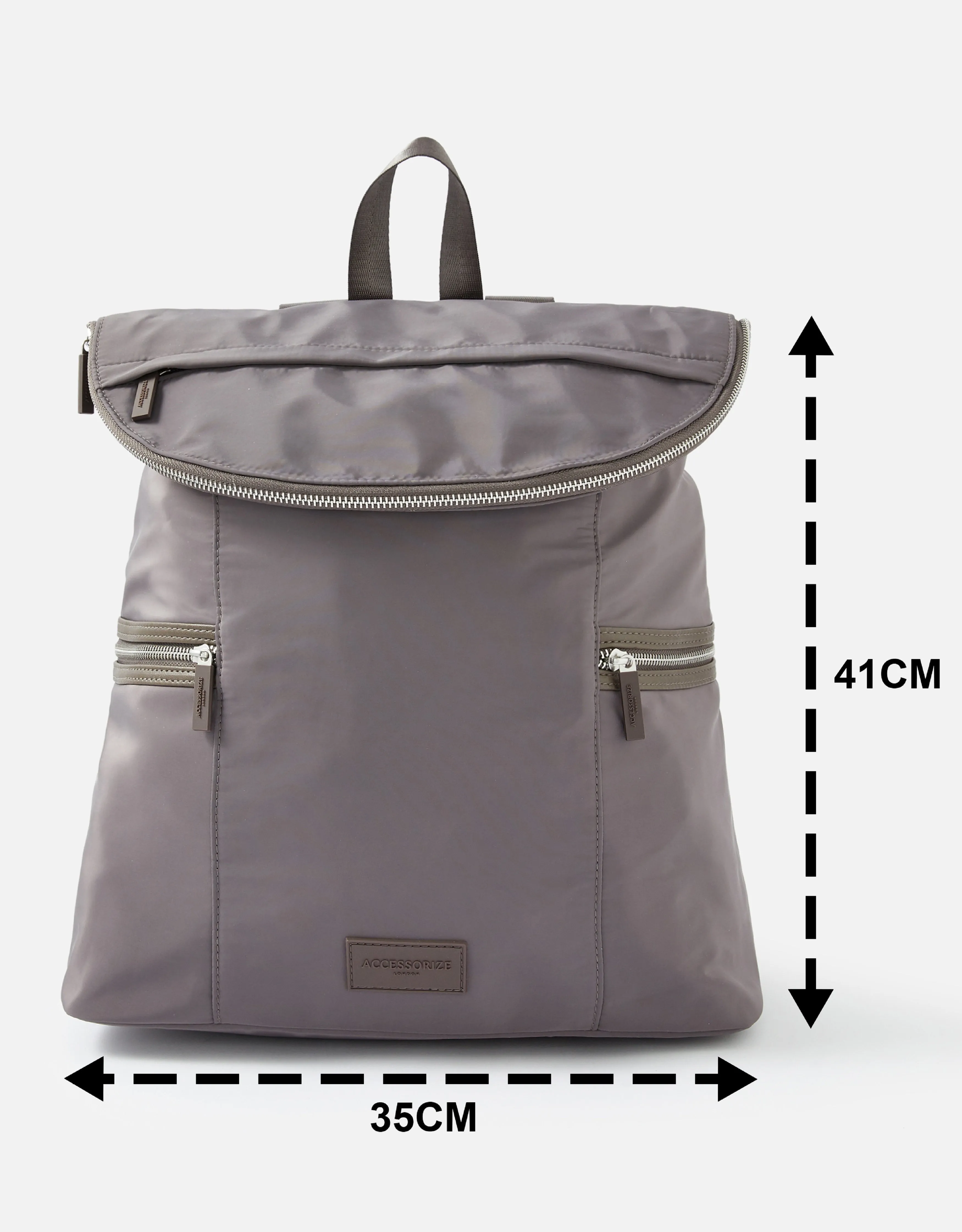 Accessorize London women's grey Gina Gym Rucksack Bag