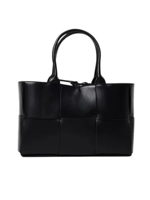 Arco Intrecciato Small Tote Bag Black