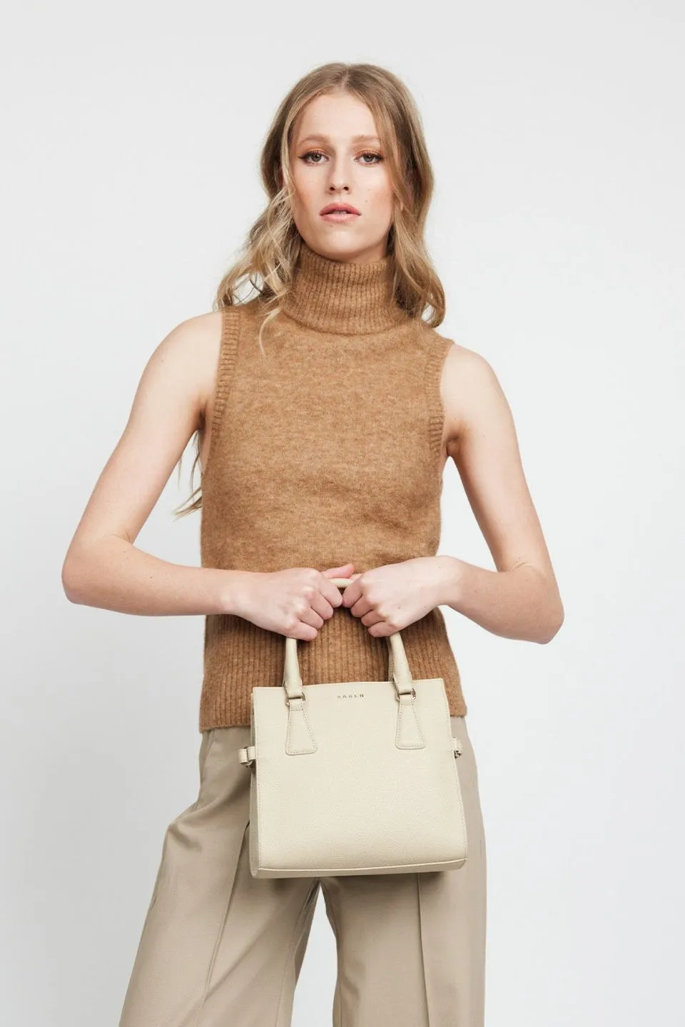 Beau Biscotti Leather Suede Side Crossbody Bag