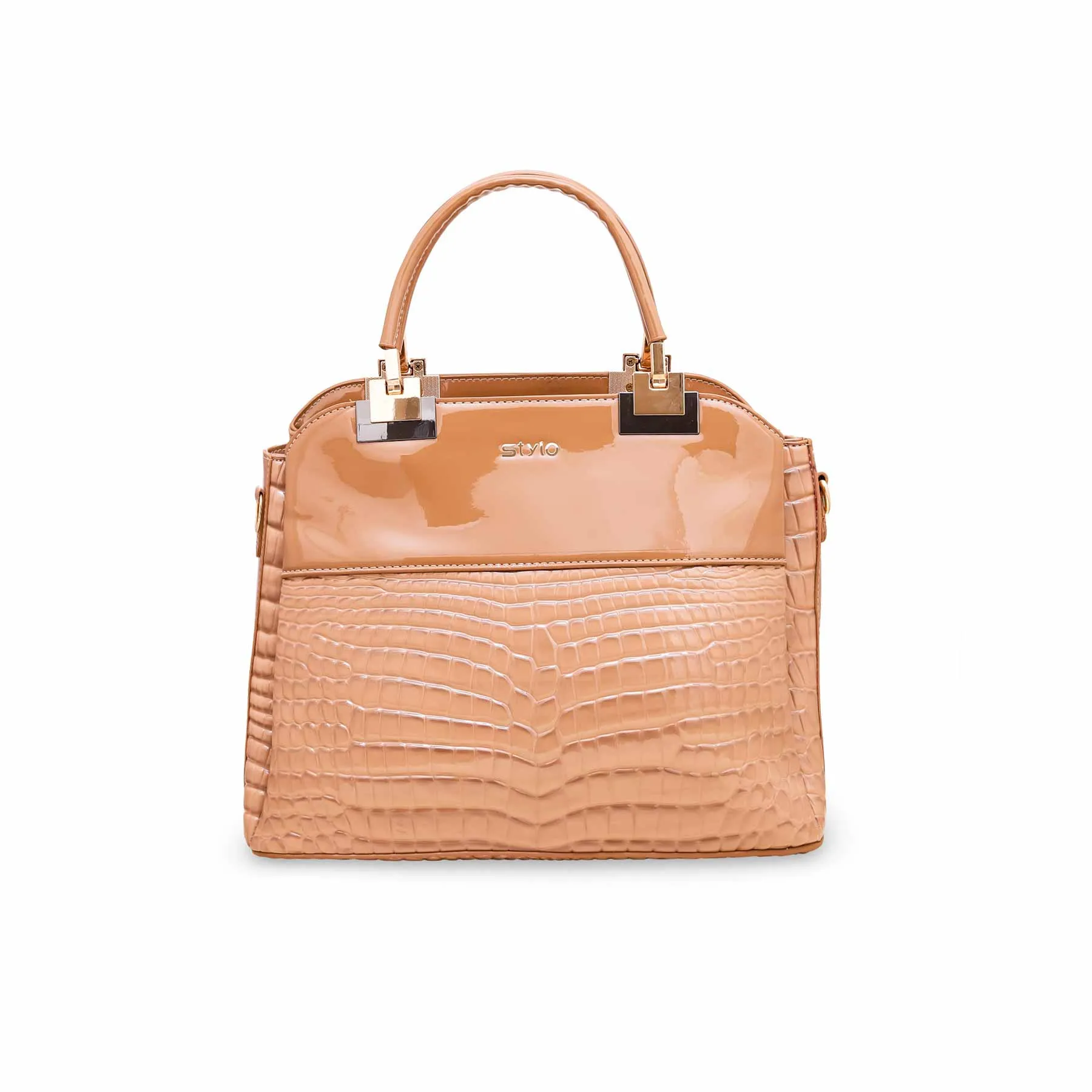 Beige Women Formal Handbag P36126