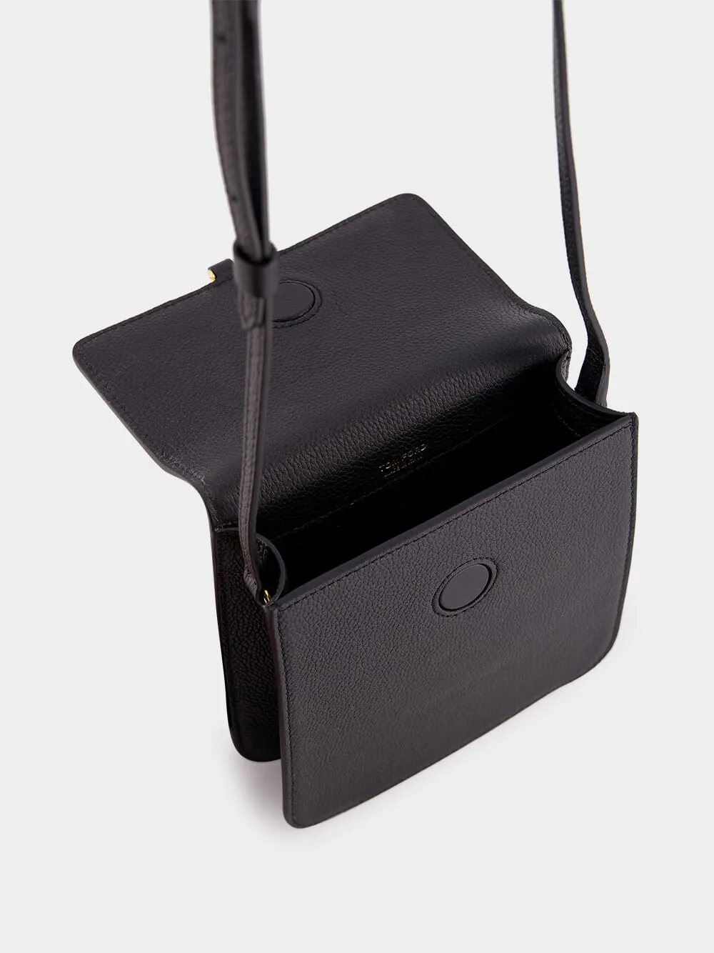 Black Grain Leather Tara Mini Bag