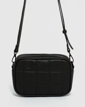 Black Quilted Crossbody Bag