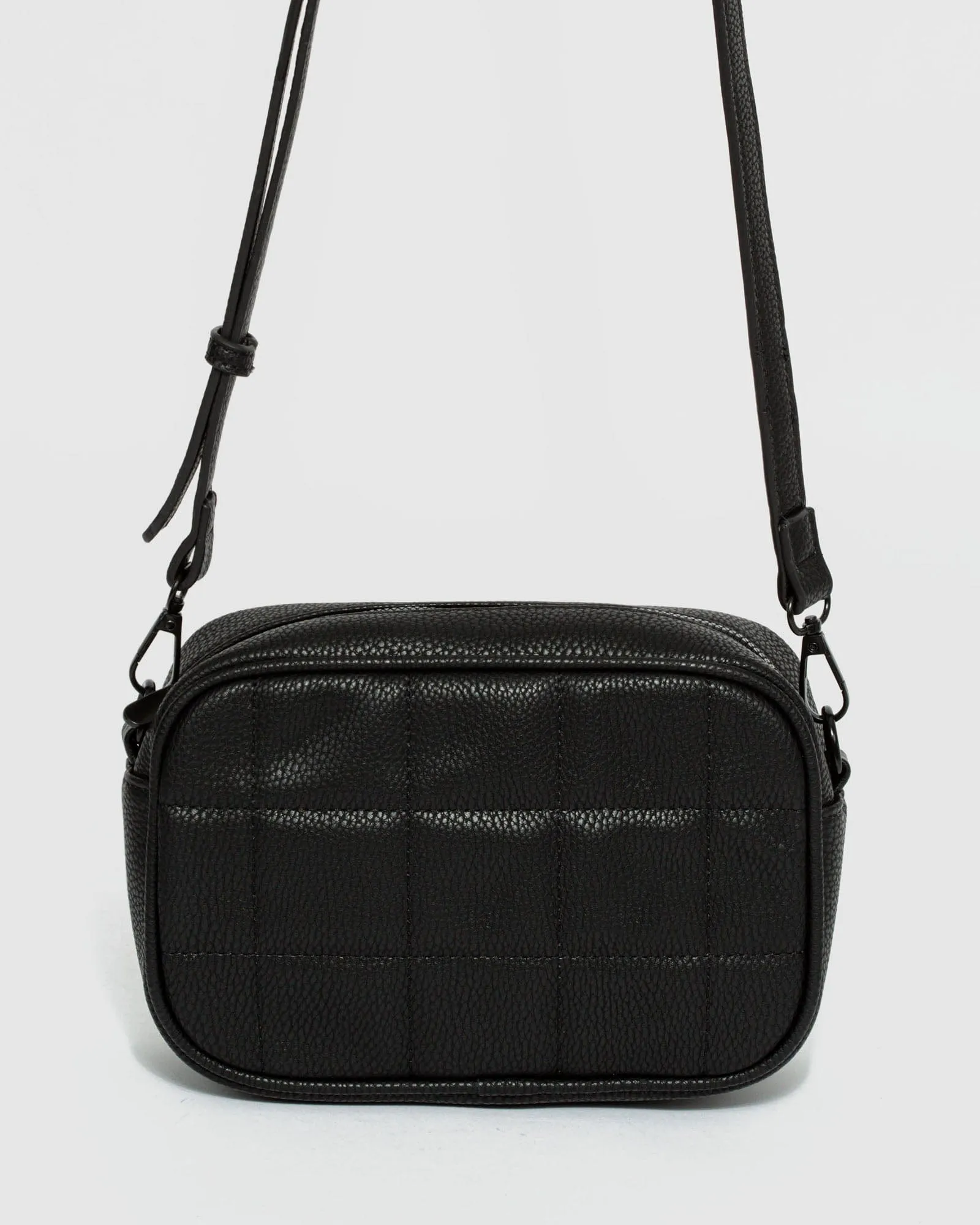 Black Quilted Crossbody Bag