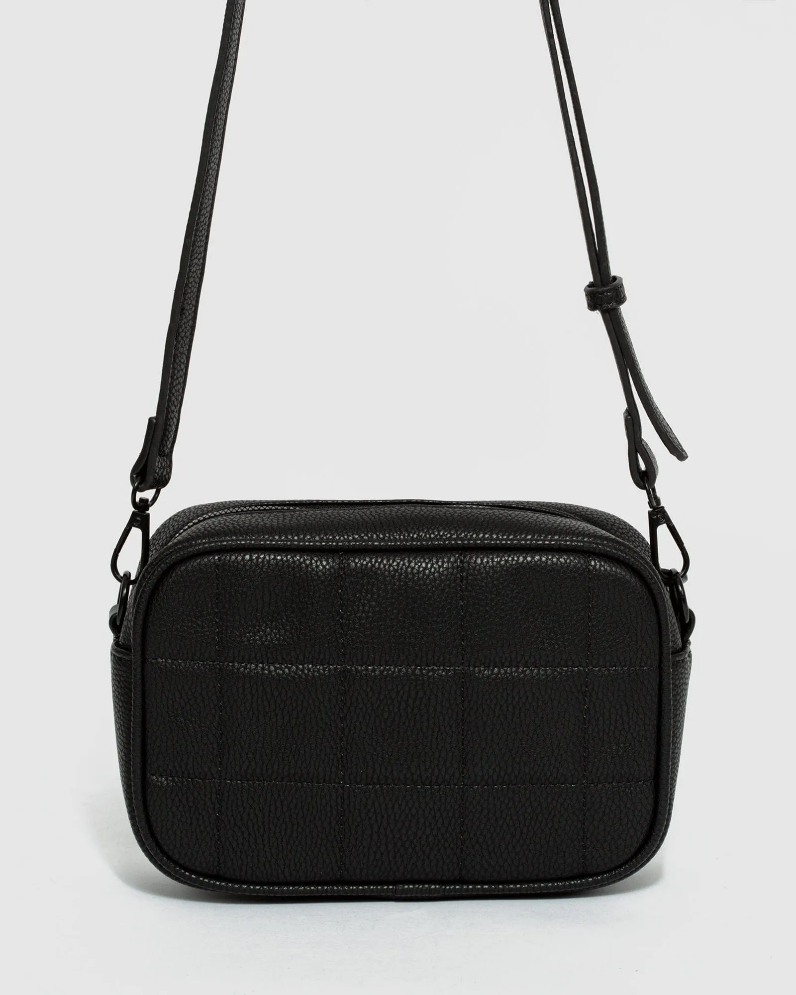 Black Quilted Crossbody Bag