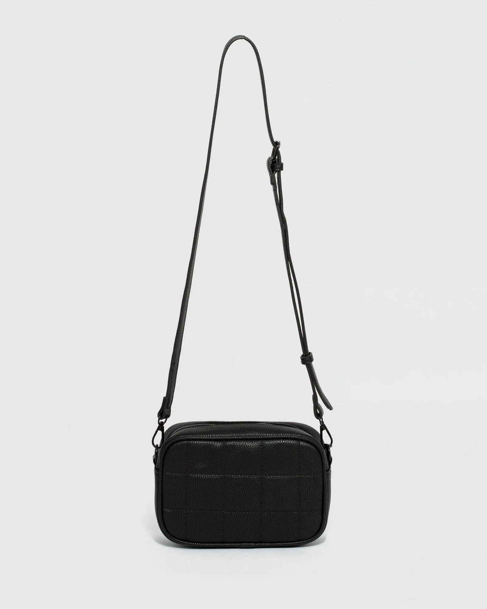 Black Quilted Crossbody Bag