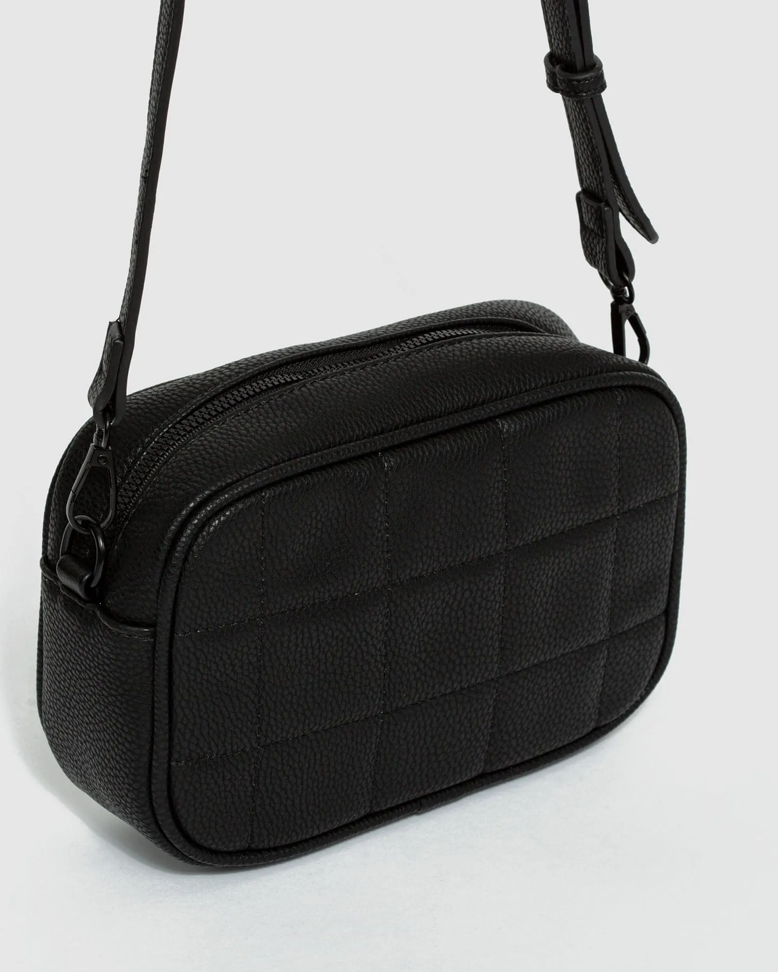 Black Quilted Crossbody Bag