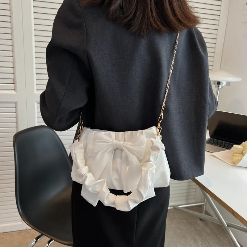 Bow-knot Ribbon Cloud Shoulder Bags