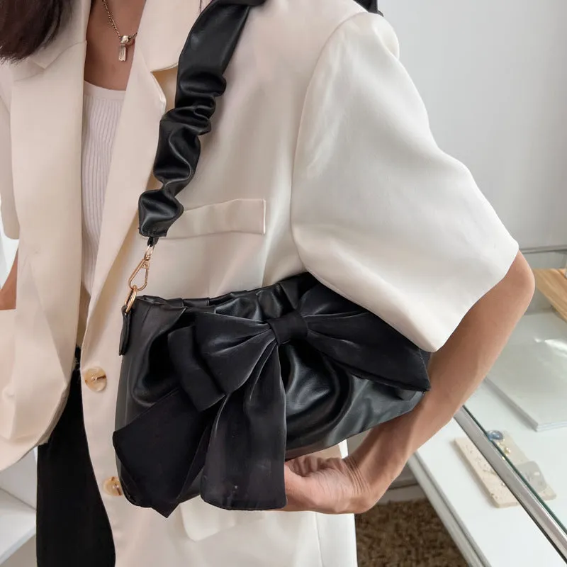 Bow-knot Ribbon Cloud Shoulder Bags