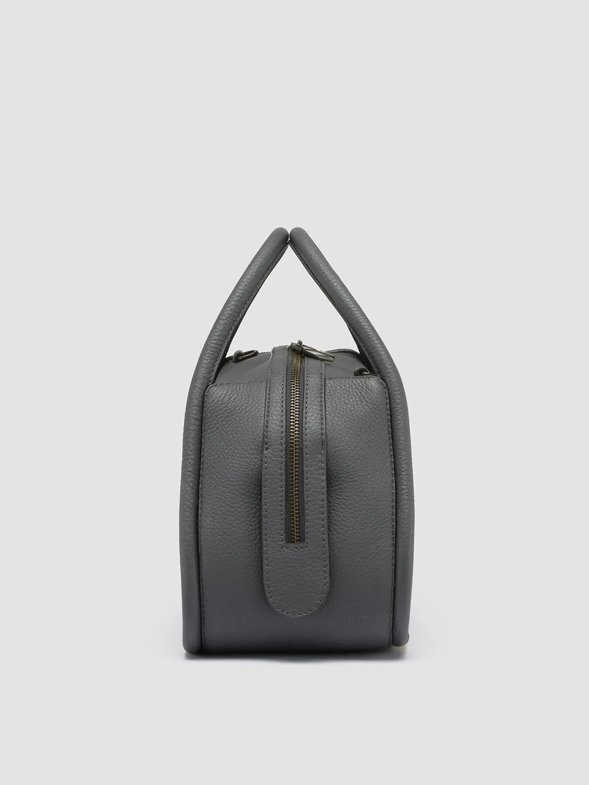 CABALA 008 - Grey Leather Handle Bag