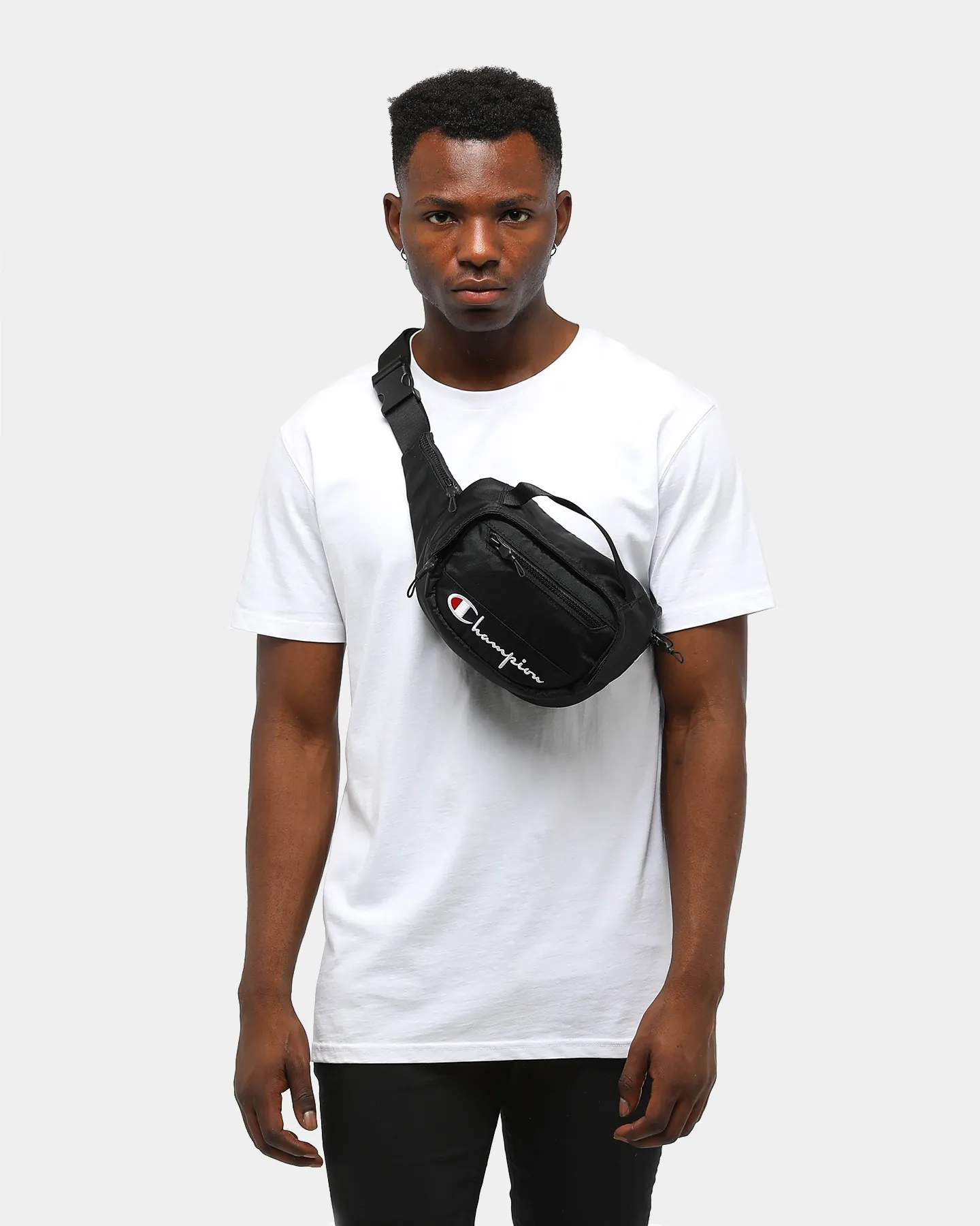 CHAMPION SCRIPT BELT BAG BLACK