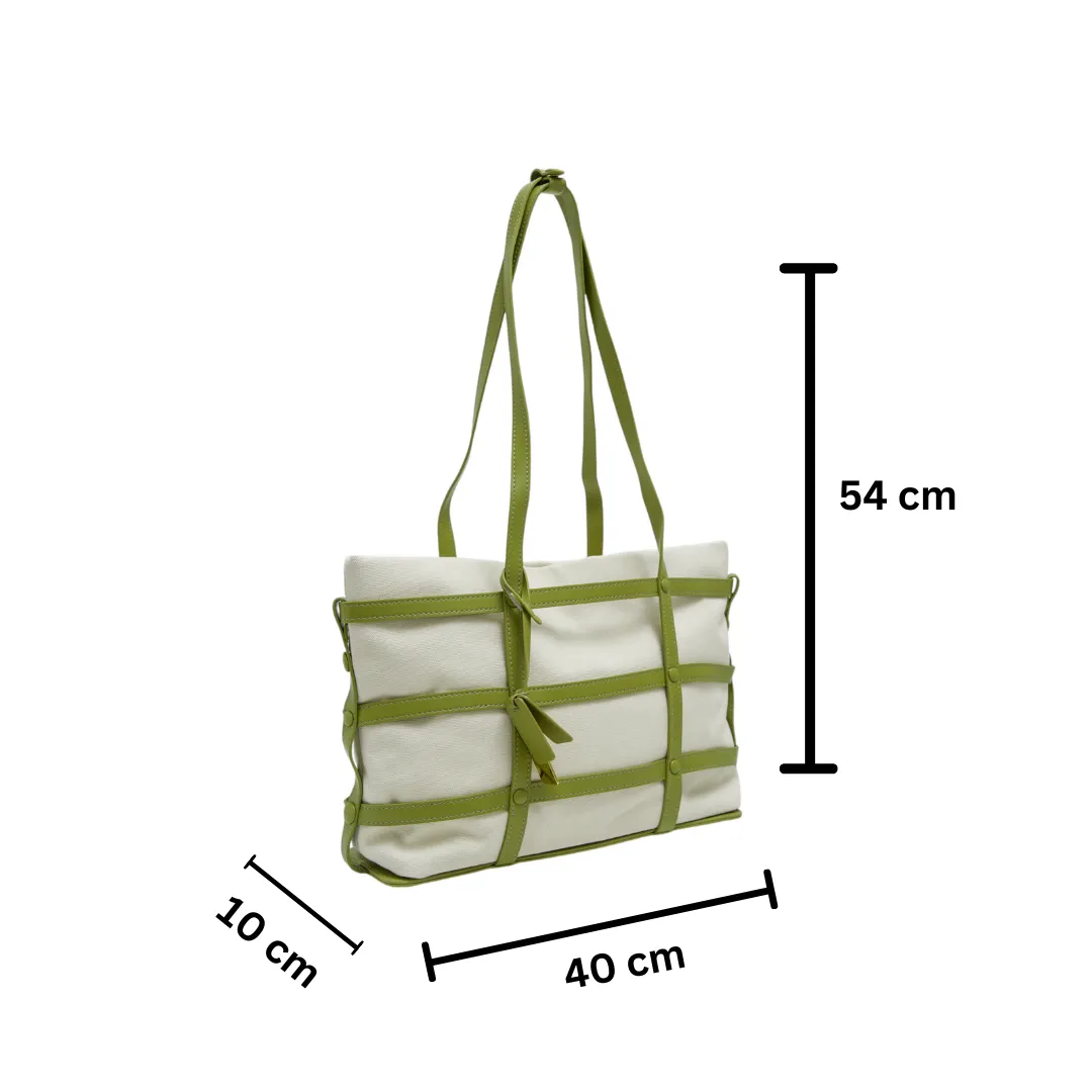 Chokore Trendy Canvas Bag with Harness (Green)