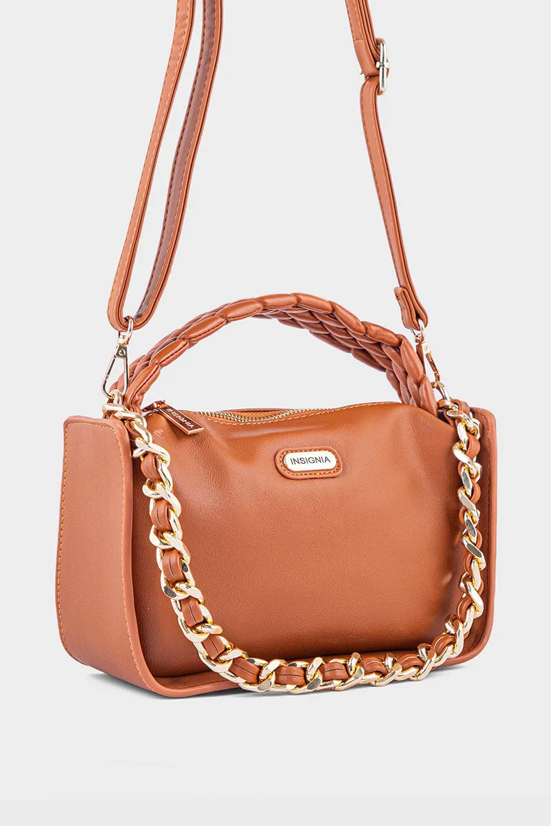 Cross Shoulder Bags BS2049-Tan