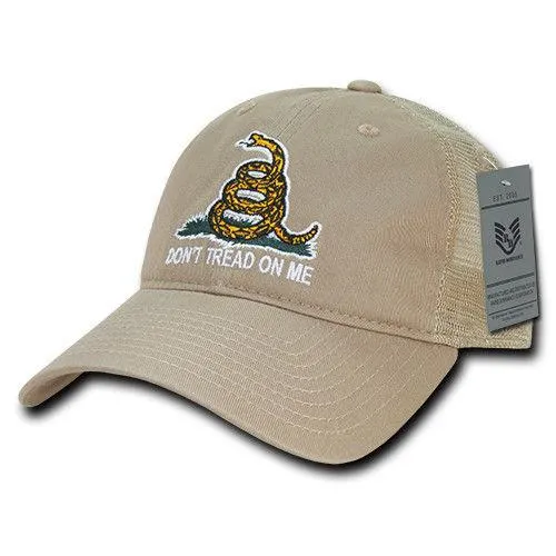 Don'T Tread On Me Gadsden Flag Patriotic USA Trucker Cotton Baseball Caps Hats