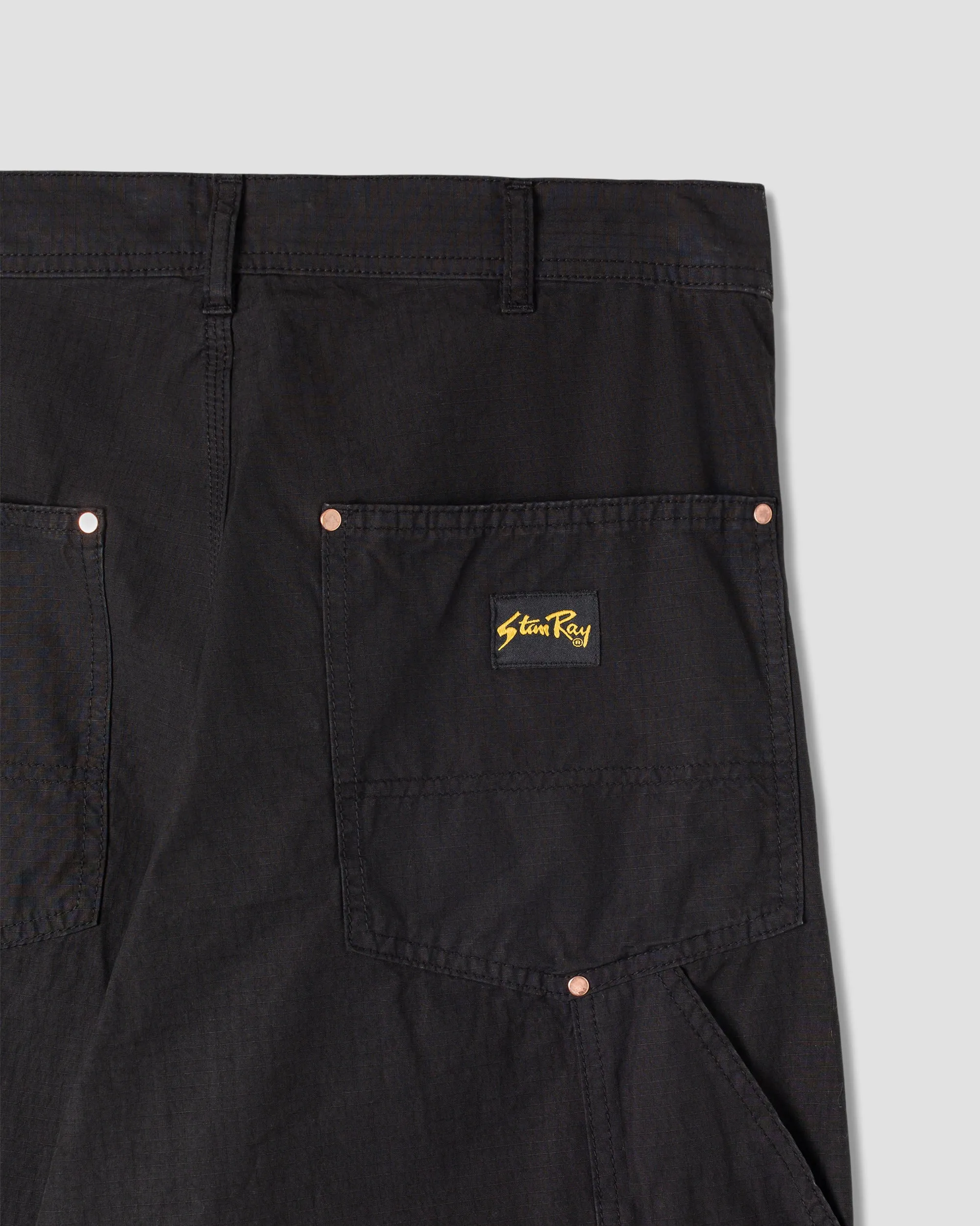 Double Knee Pant (Black Ripstop)