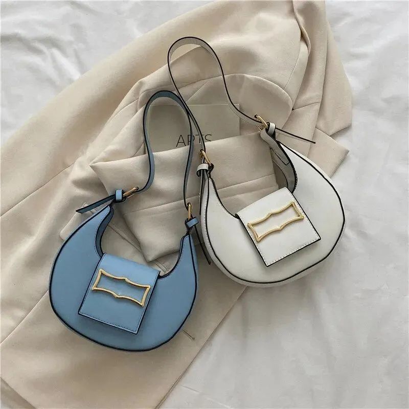 Dumpling Buckle Shoulder Bags