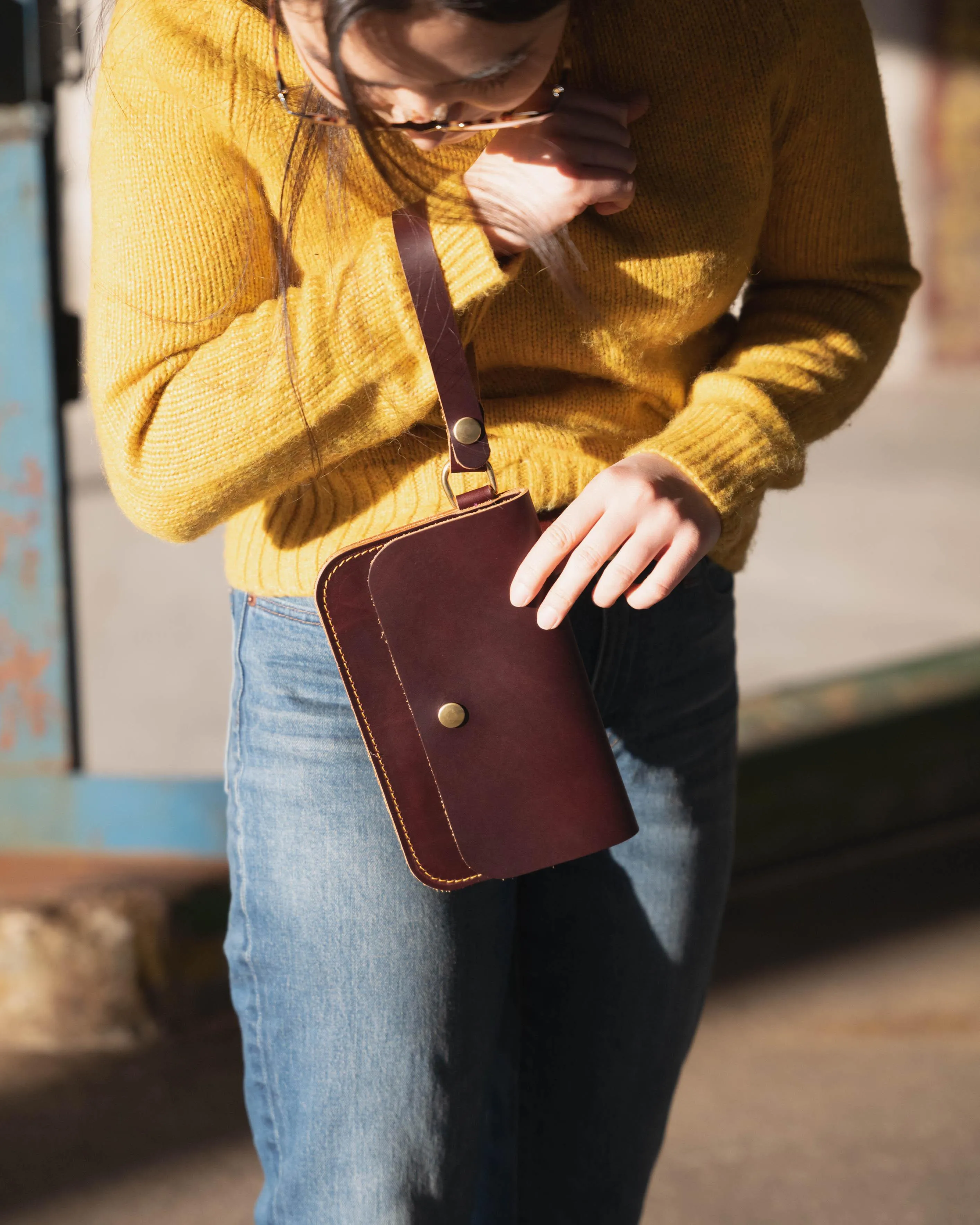 Eucalyptus Wristlet Clutch