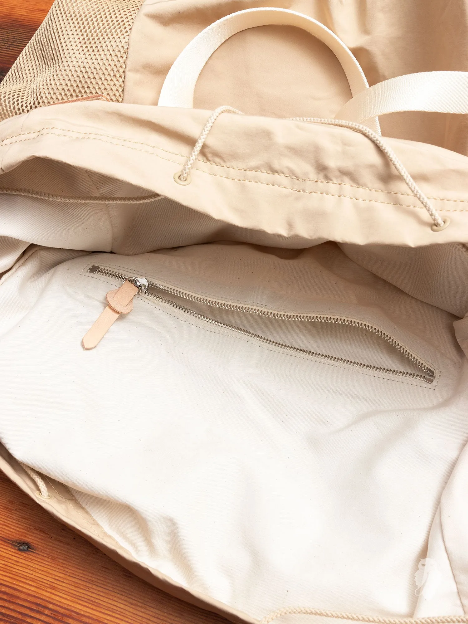 Functional Tote Bag in Beige