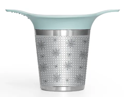 Gewürzhaus Tea Strainer Two Handle With Grey Lid