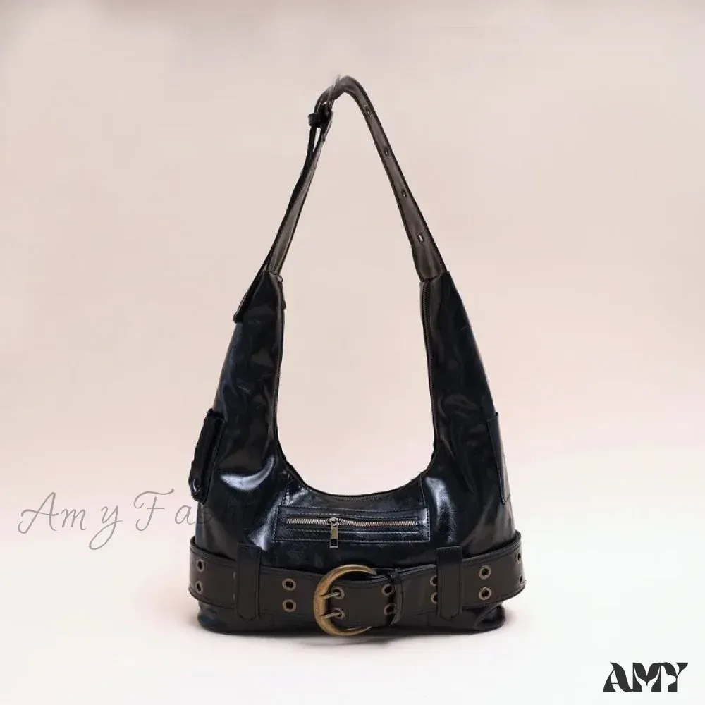 Gothic Tote Vintage Trend Black Punk Bag Y2k Aesthetic