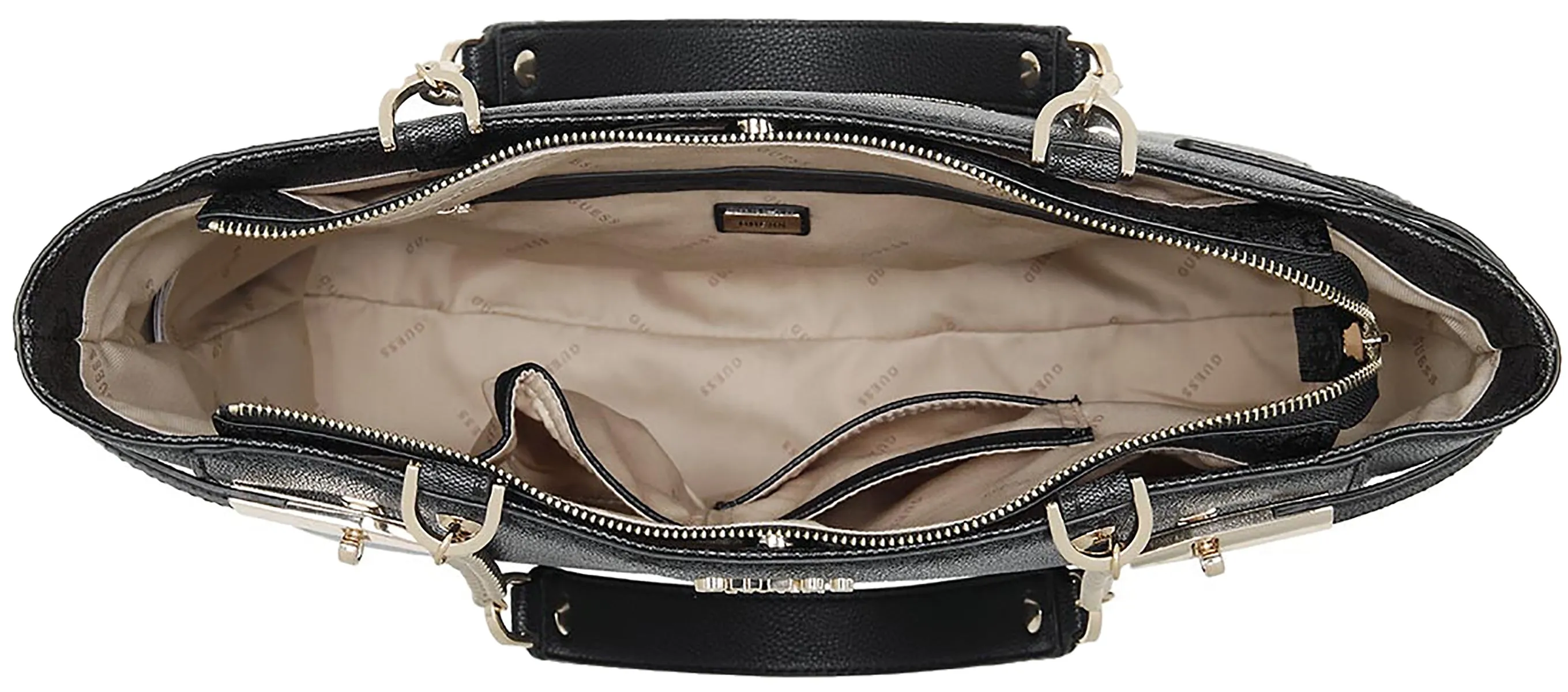 Guess The Zadie Shopper Bag In Coal For Women