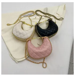 Half Moon Chain Sling Bags