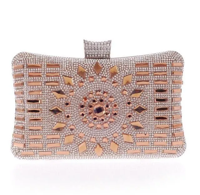 High Quality Glass Diamond Elegant Clutch