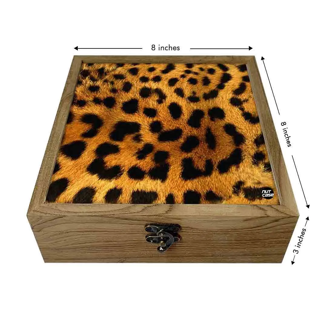 Hip Flask Gift Box -Leopard