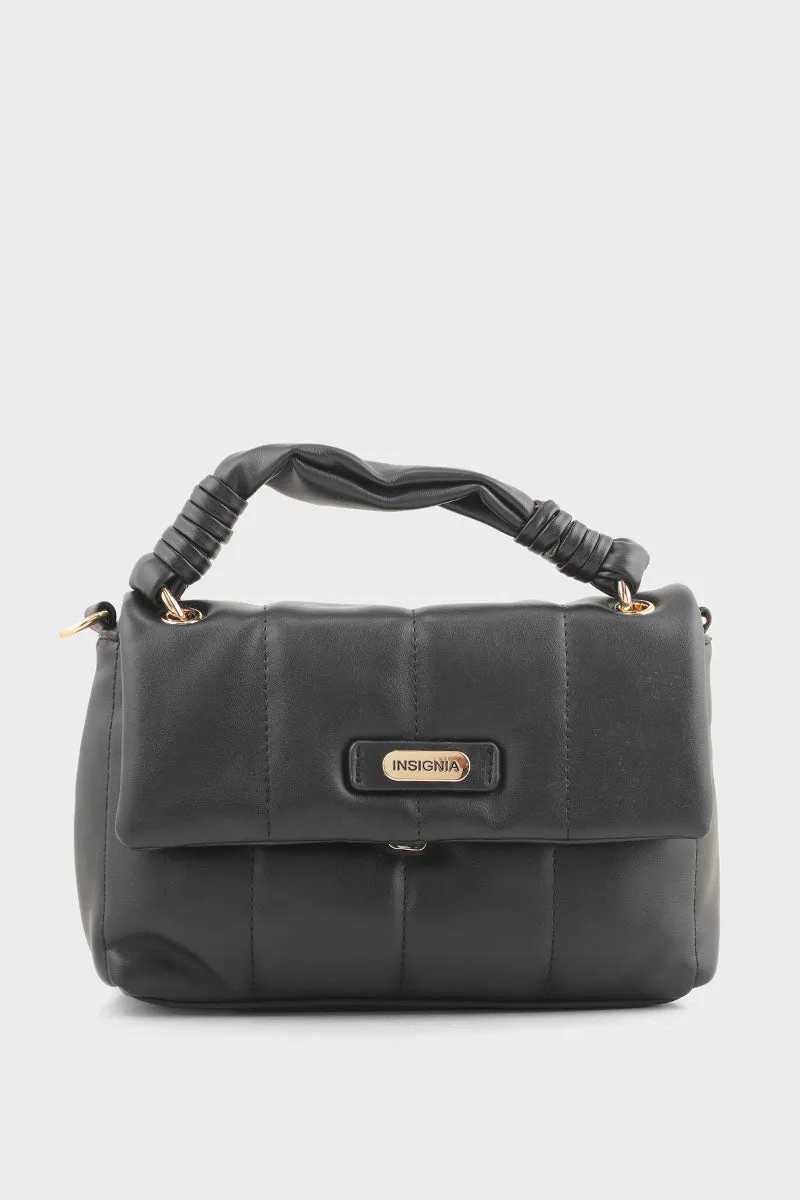 Hobo Hand Bags B15143-Black