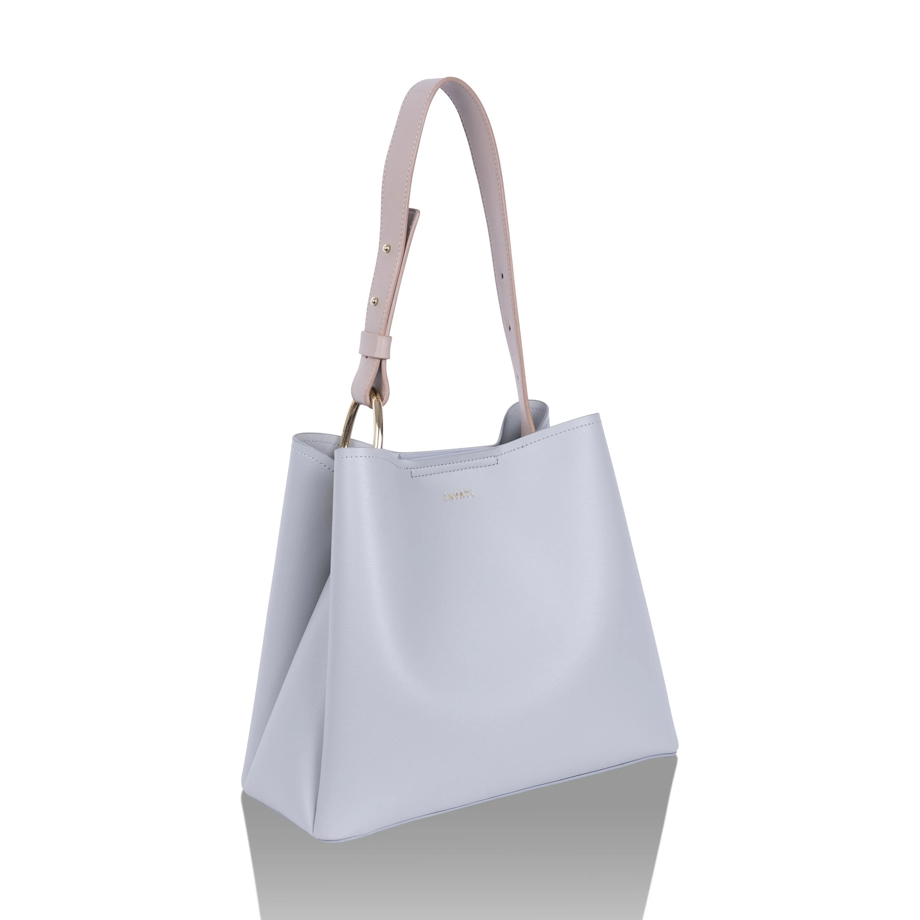 Jane Light Grey Vegan Tote Bag