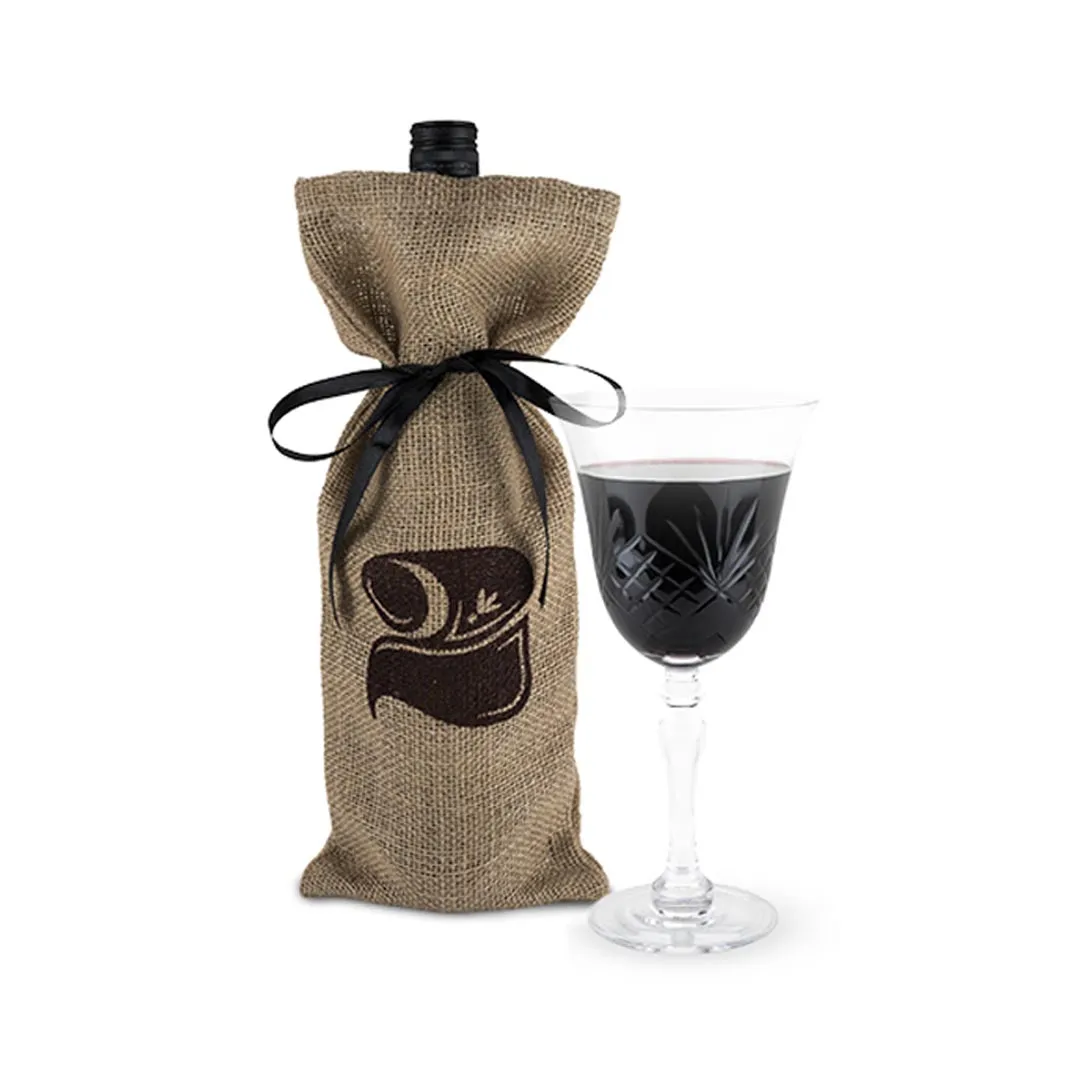 JUTE BAG WINE TASTING KIT