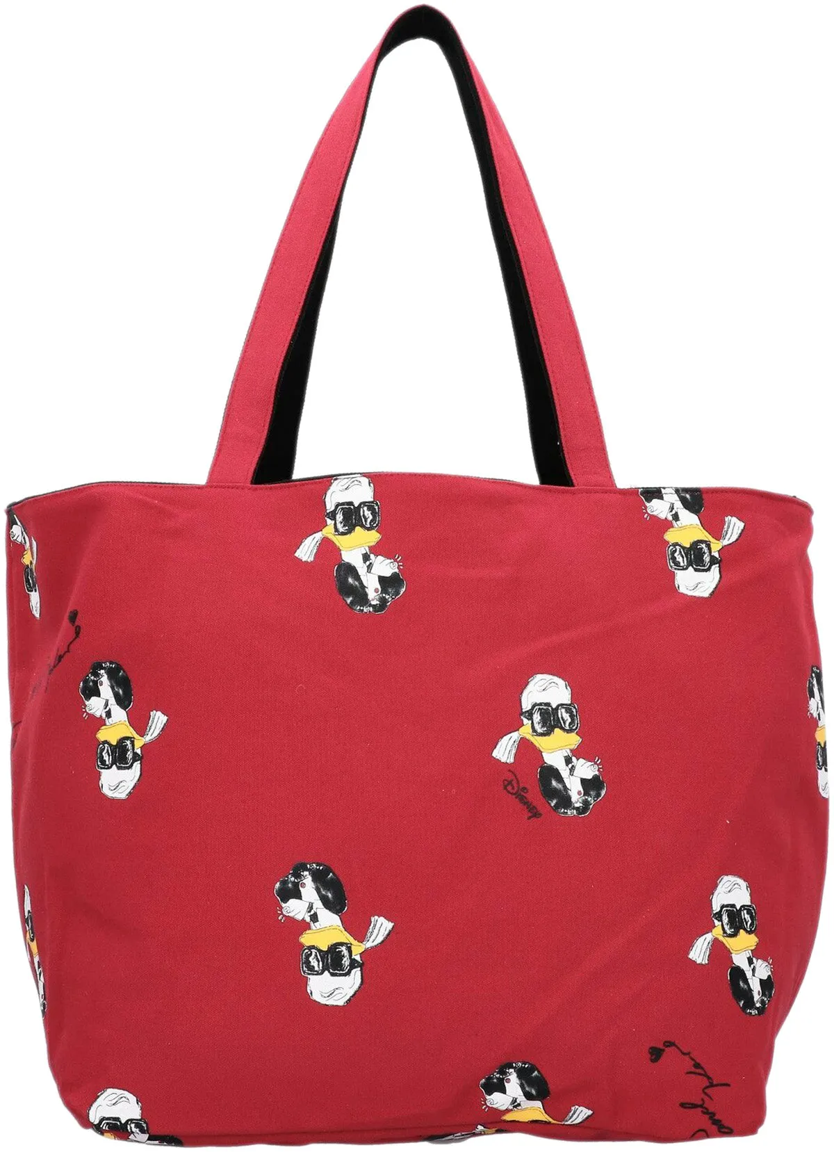 Karl Lagerfeld  X Disney Donald Duck In Red Black For Women