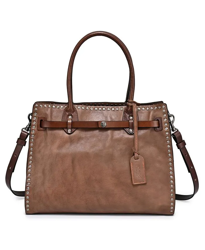 Leather bag-bag Westland OLD TREND, color Stone