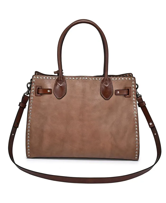 Leather bag-bag Westland OLD TREND, color Stone