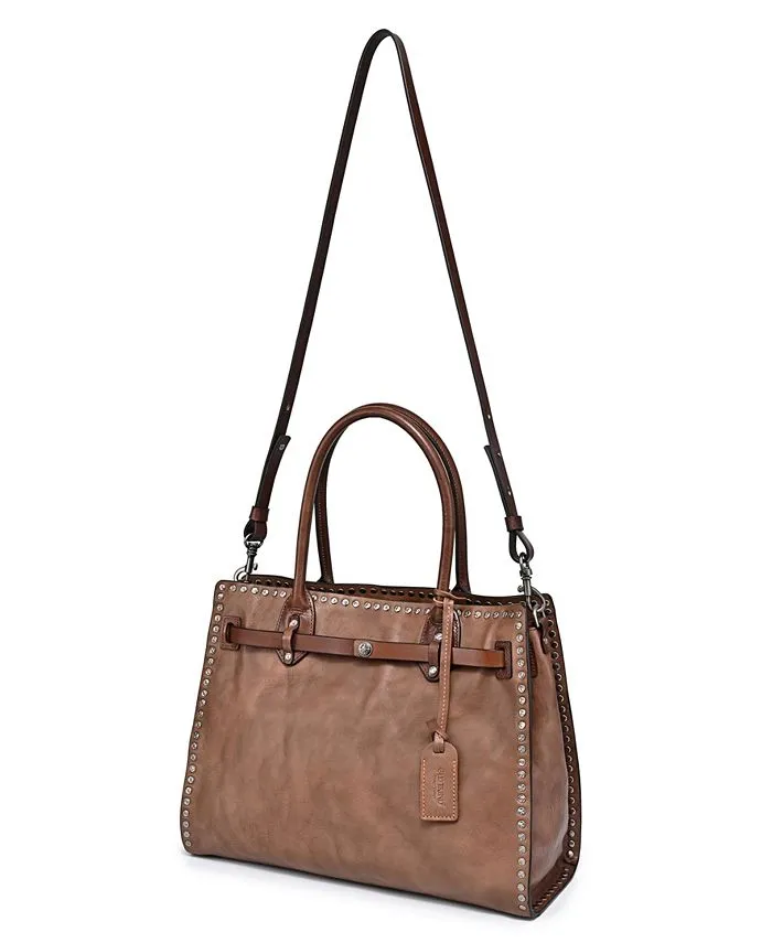 Leather bag-bag Westland OLD TREND, color Stone