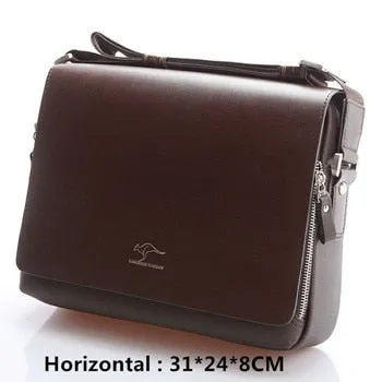 Men's messenger bag Vintage leather shoulder bag Handsome