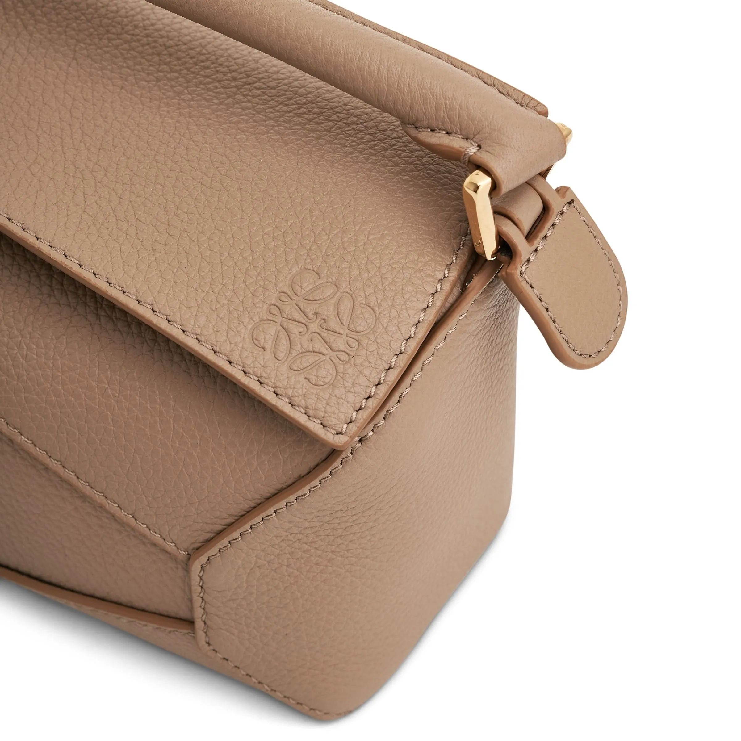 Mini Puzzle Edge Bag in Soft Grained Calf in Sand