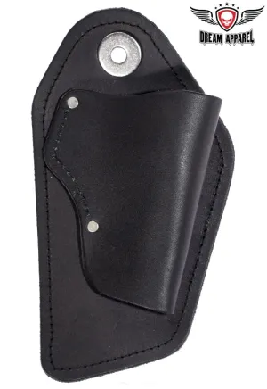 Motorcycle Heavy Duty Leather Saddlebag Gun Holster Fits All Styles