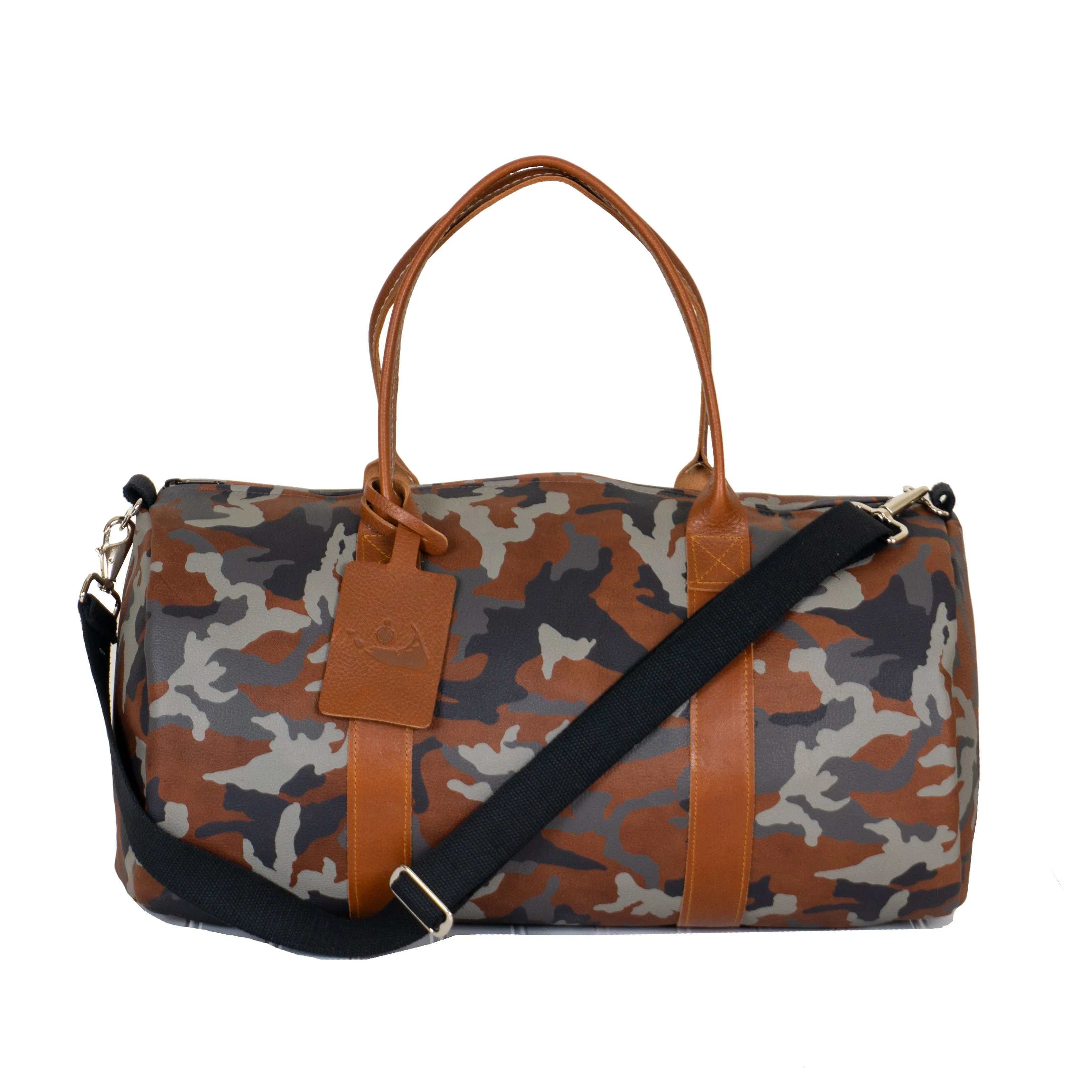 Murray's x YRI Medium Camo Leather Duffle Bag