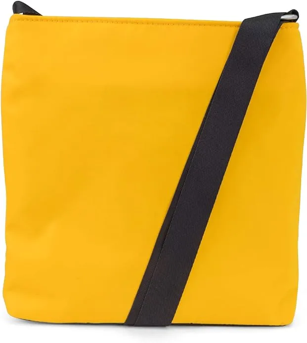 Nautica Diver Nylon Small Purse Crossbody Bag with Adjustable Shoulder Strap, Yellow