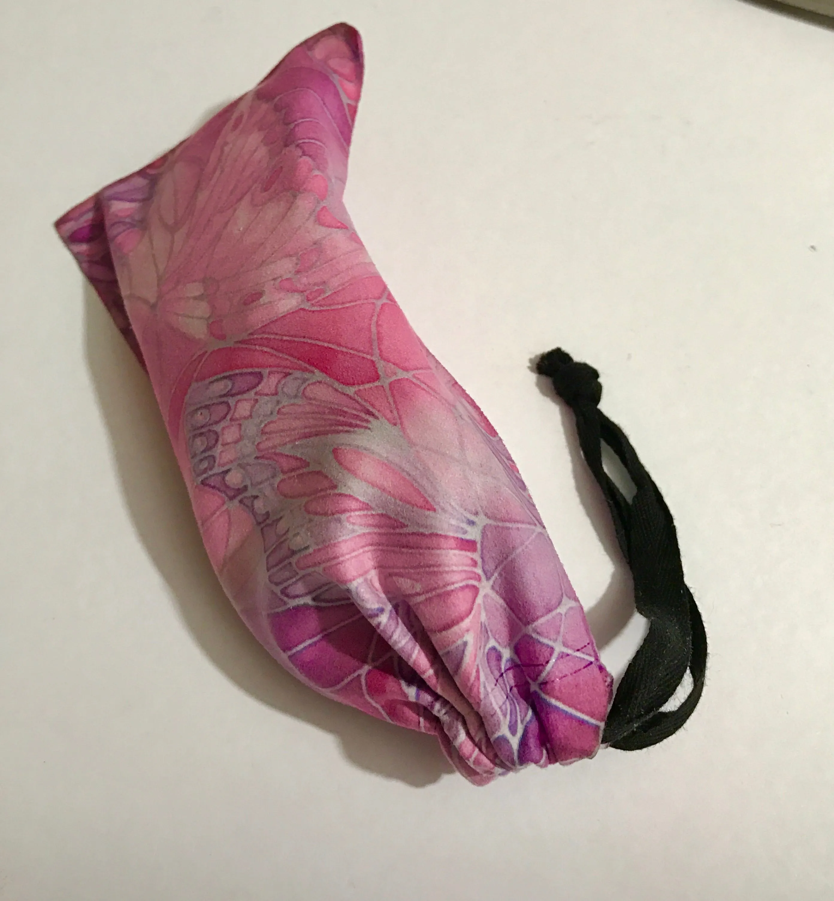 Pink Butterflies Glasses Cover - slip-on padded glasses cover - Reading or Large Glasses Case