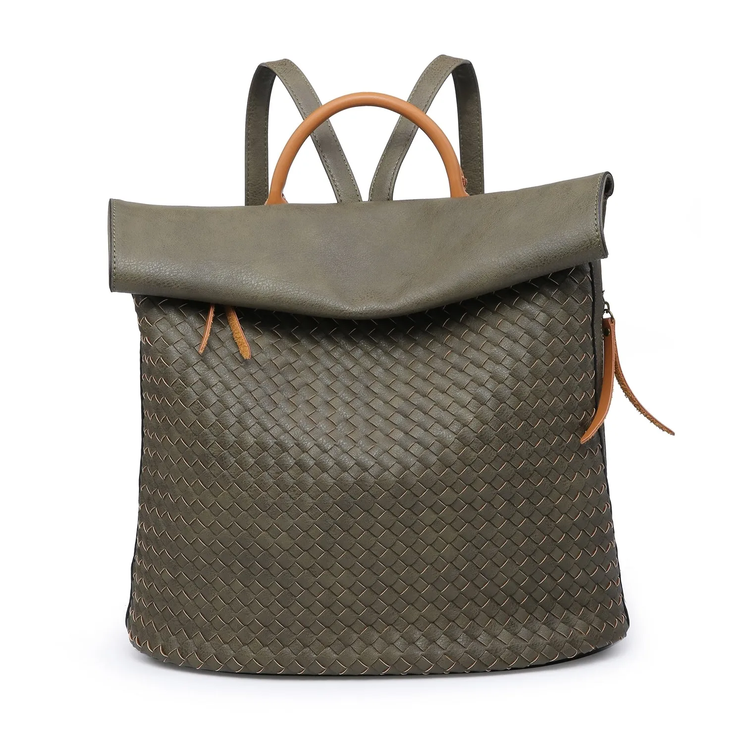 Plain Weave Effect Backpack (5 Colours)