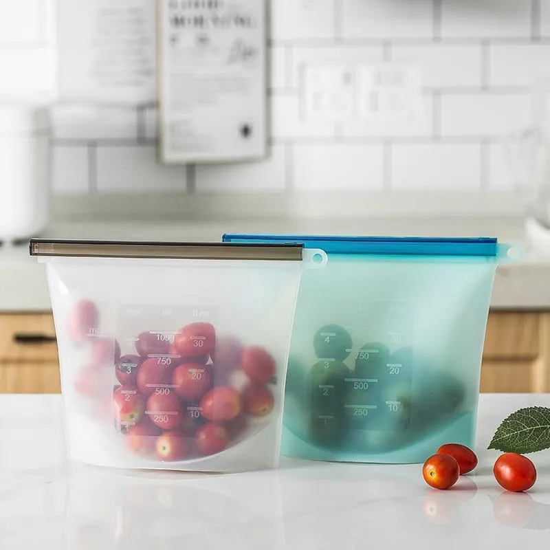 Reusable Food Storage Bags (FDA Approved Silicone)