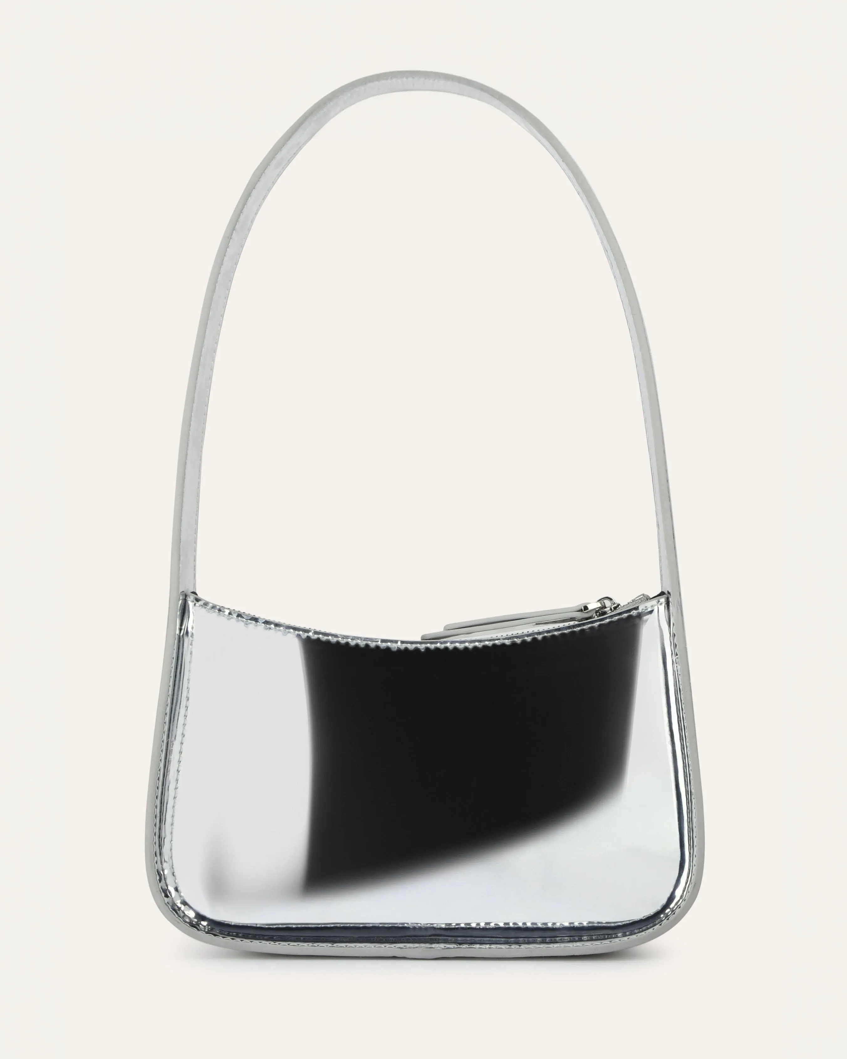 SCOUT SHOULDER BAG SILVER LEATHER