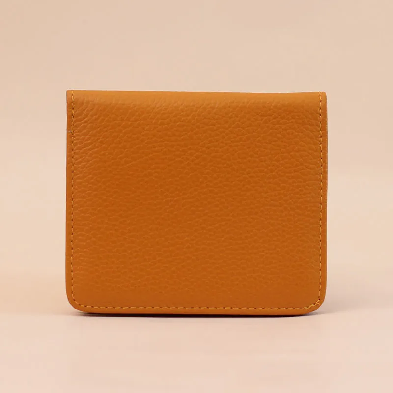 Simple Women's Two-fold Ultra-thin Practical Couple Wallet