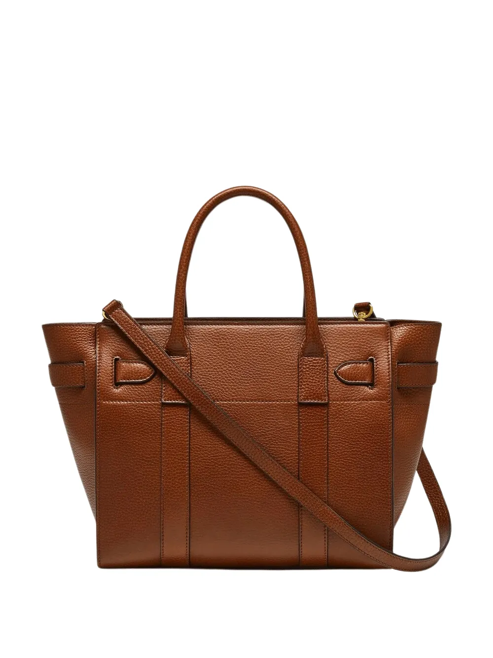 Small Zipped Bayswater Small Classic Grain (Oak)