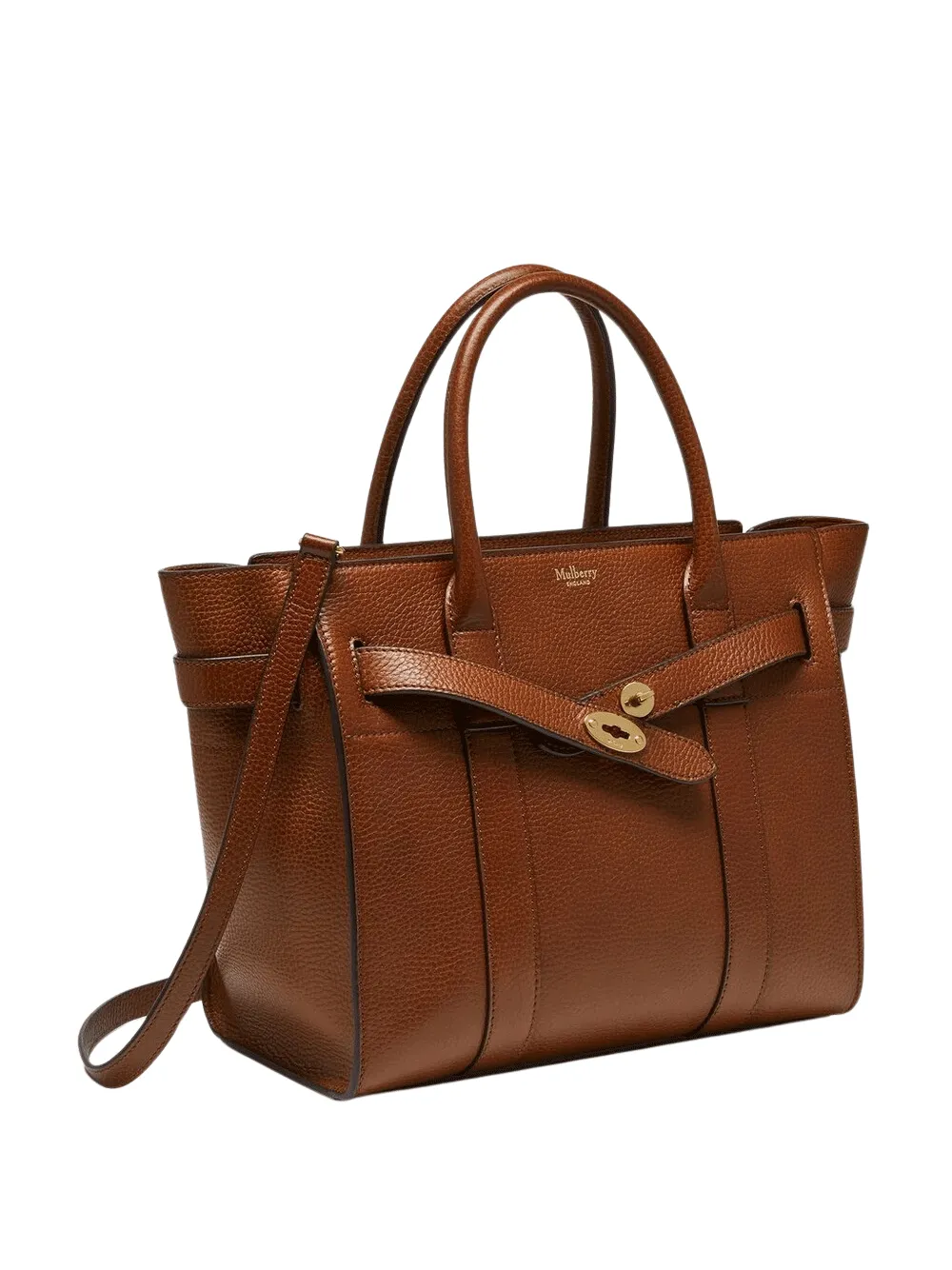 Small Zipped Bayswater Small Classic Grain (Oak)