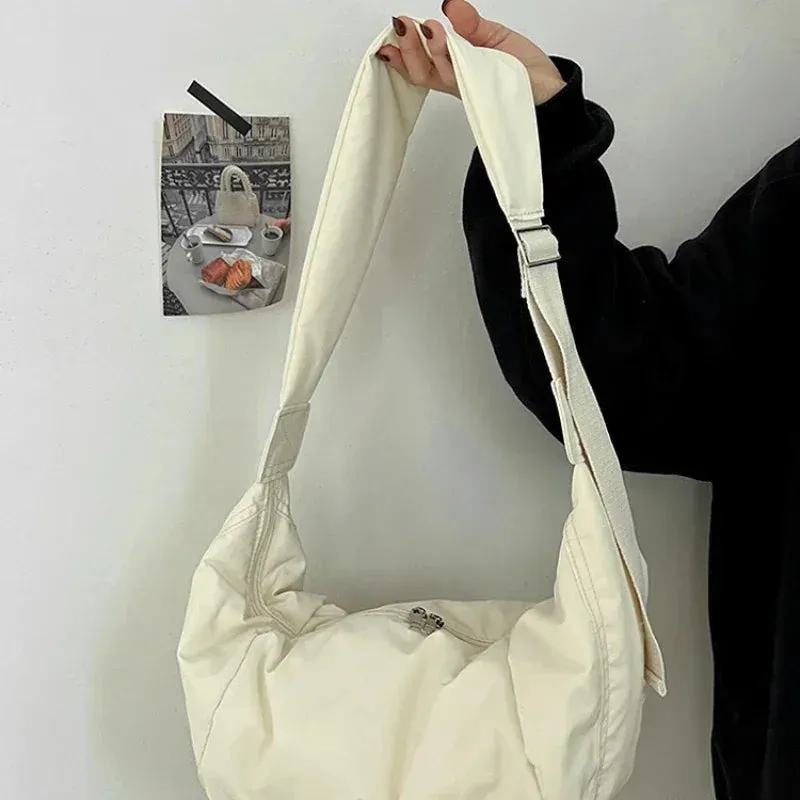 Sohiwoo Bag Down Fashion Dumpling And Casual Bag Simple Bags Versatile Hobo Cotton Women Crossbody Shoulder Large-Capacity